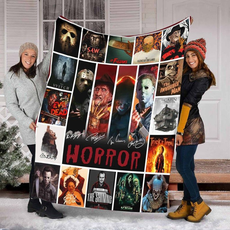 Horror Movie Halloween Blanket