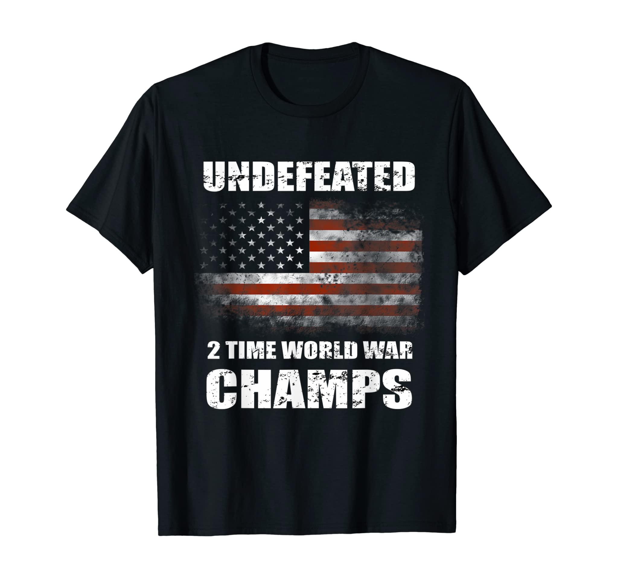 Undefeated 2 Time World War T Shirt 4th Of July Shirts Gifts T-Shirt