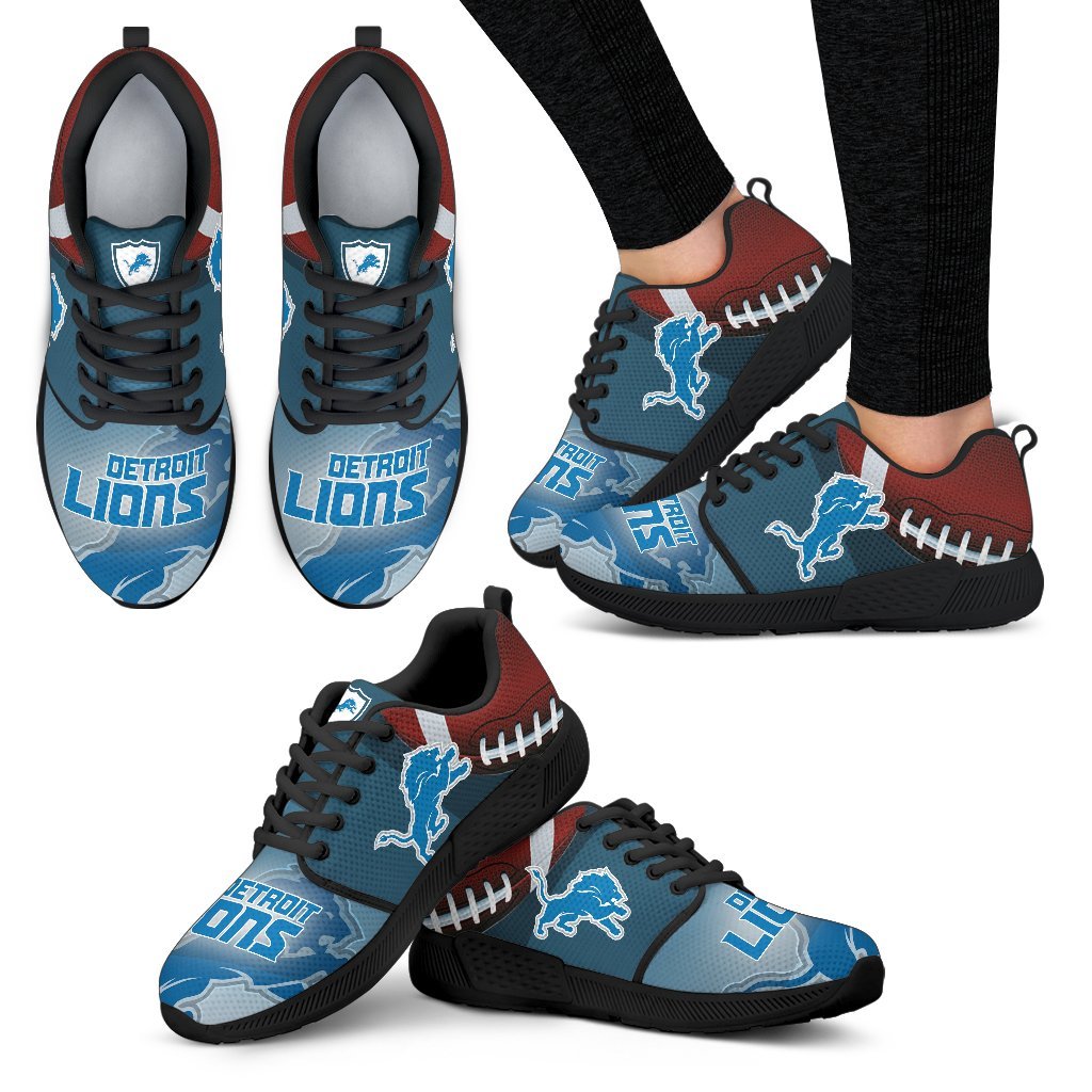 Pro Shop Detroit Lions Running Sneakers For Football Fan