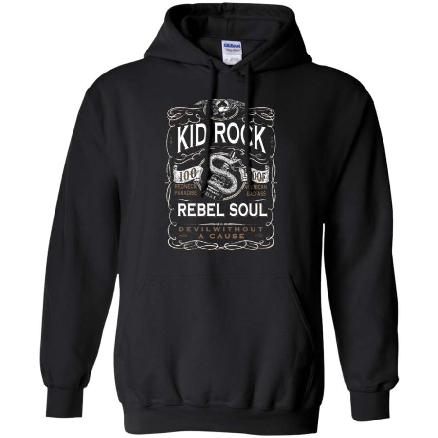 AGR Kid Rock Rebel Soul Devil Without A Cause Whiskey Hoodie