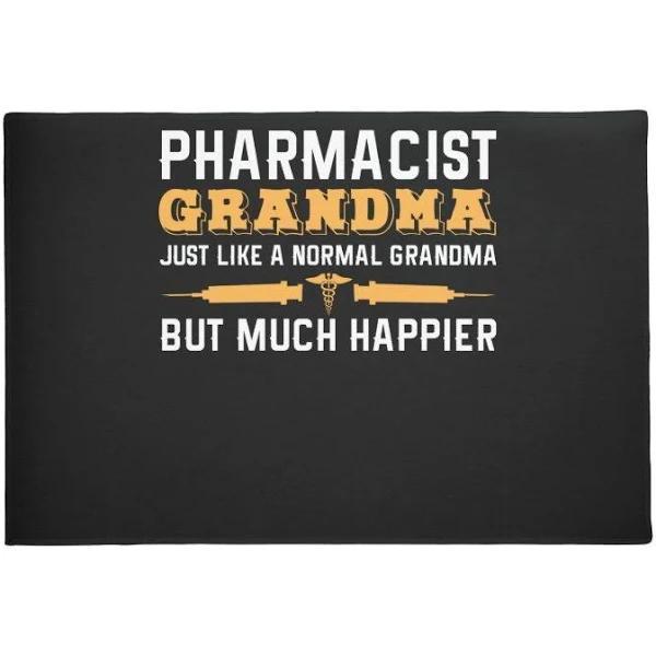 Pharmacist Grandma Joke Grandmother Druggist Doormat Warm House Gift Welcome Mat Gift For Friend Family