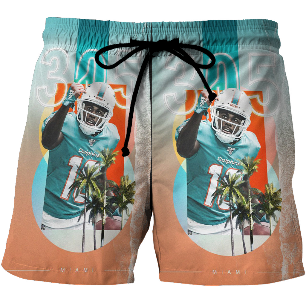 Miami Dolphins Jakeem Grant2 3D All Over Print Summer Beach Hawaiian Short