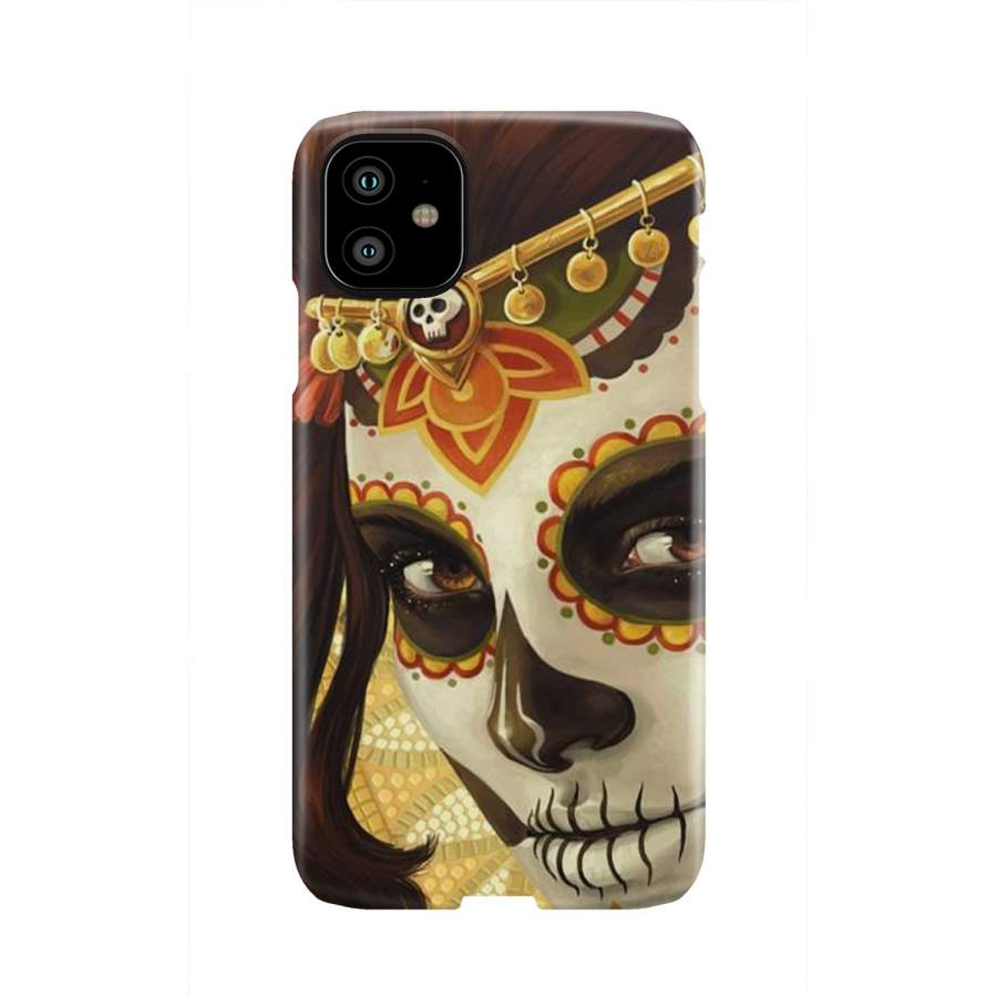 Yellow Calavera Phone Case
