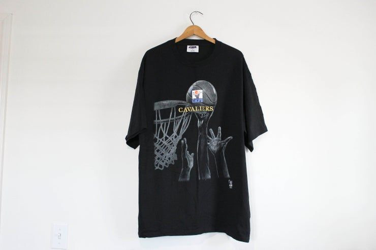 Vintage Black Cleveland Cavs Cavaliers Basketball Shirt