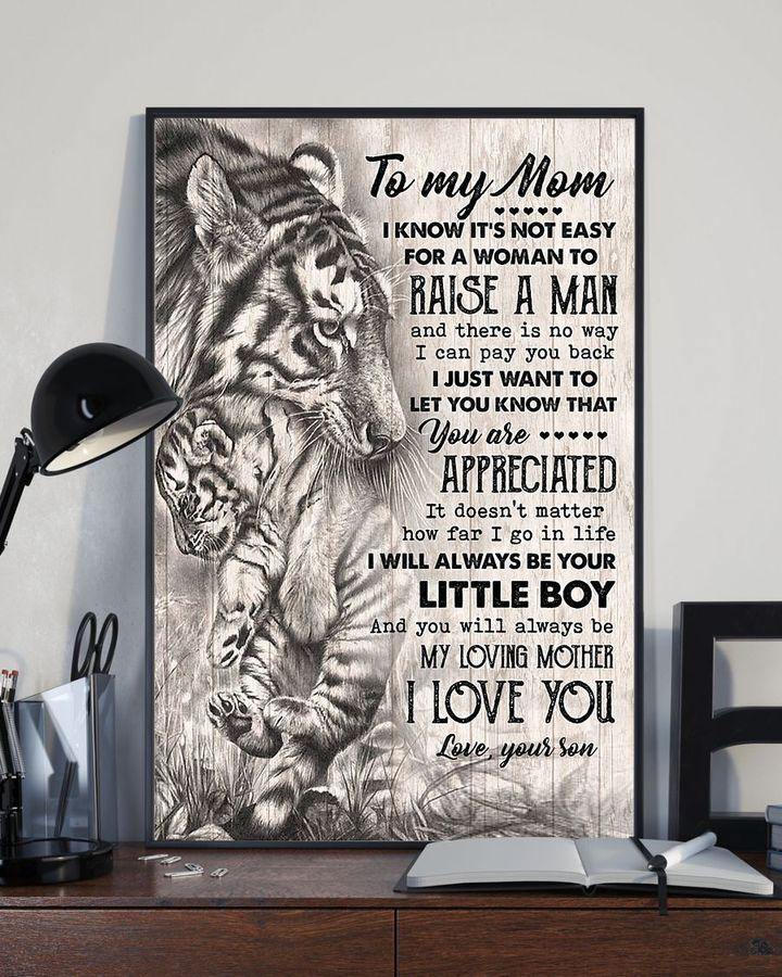 Tiger Son Gift For Mom You Are Appreciated –  Gift For Mother’S Day, Gift For Family For Home Decor Wall Art Canvas