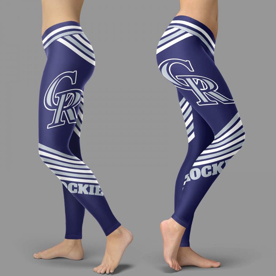 Straight Cute Beautiful Attractive Colorado Rockies Leggings