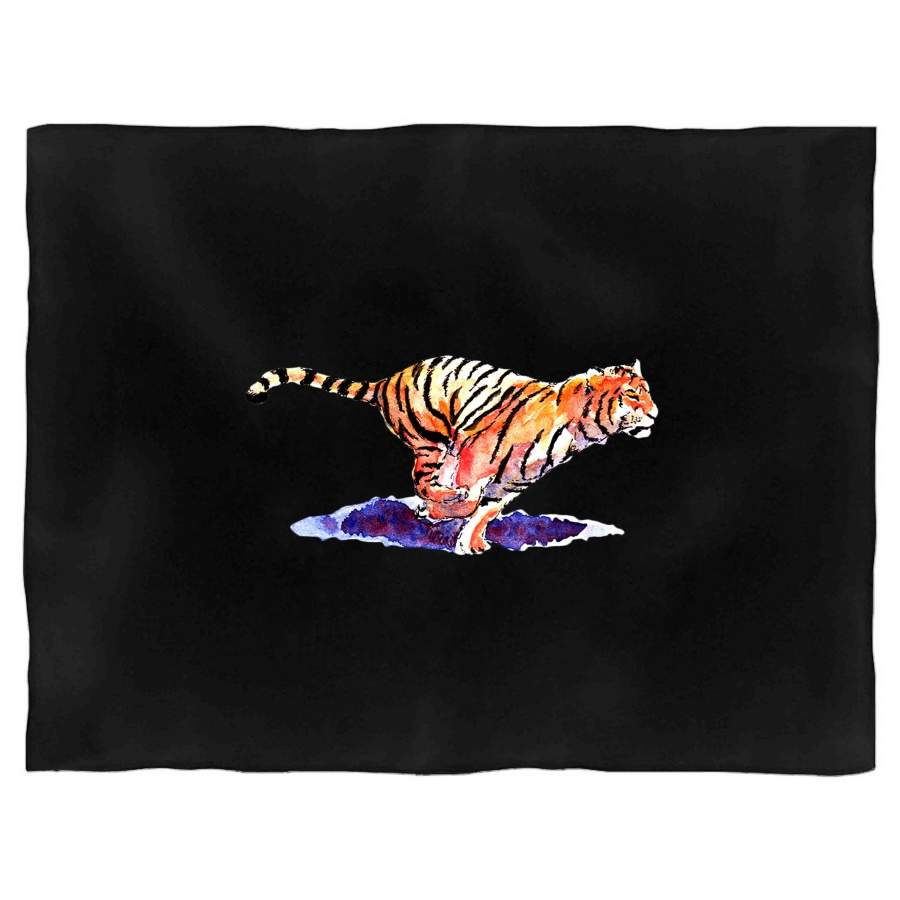 Animal Tiger Gift African Art Orange Blanket