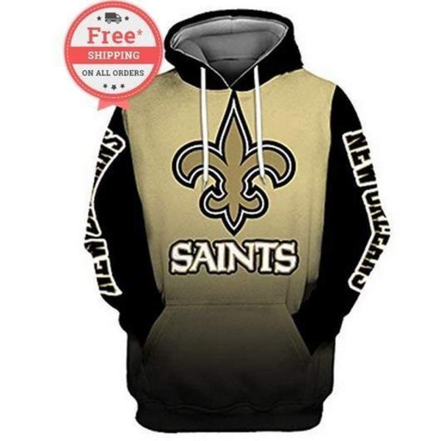 New Orleans Saints Football Team Print Unisex Sweatshirts Hoodie Unisex 3D All Over Print