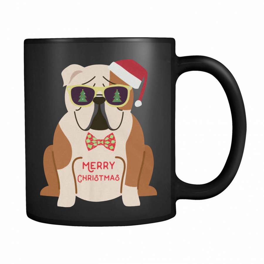 Funny Bulldog Christmas 11oz Mug