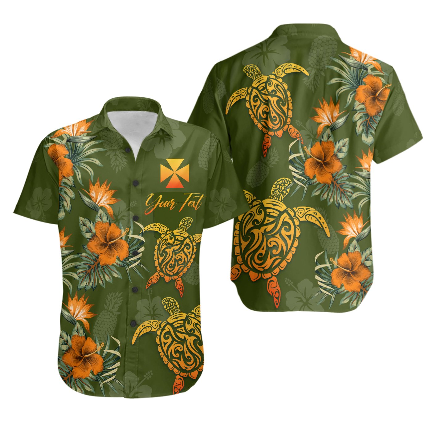 Wallis and Futuna Polynesian Custom Personalised Shirt – Tropical Summer – BN12