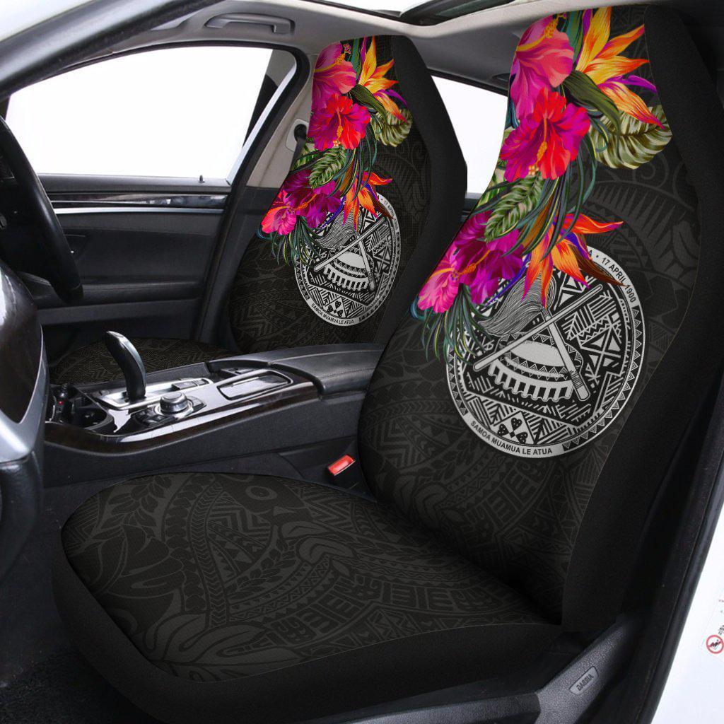 American Samoa Hibiscus Polynesian Pattern Car Seat Cover