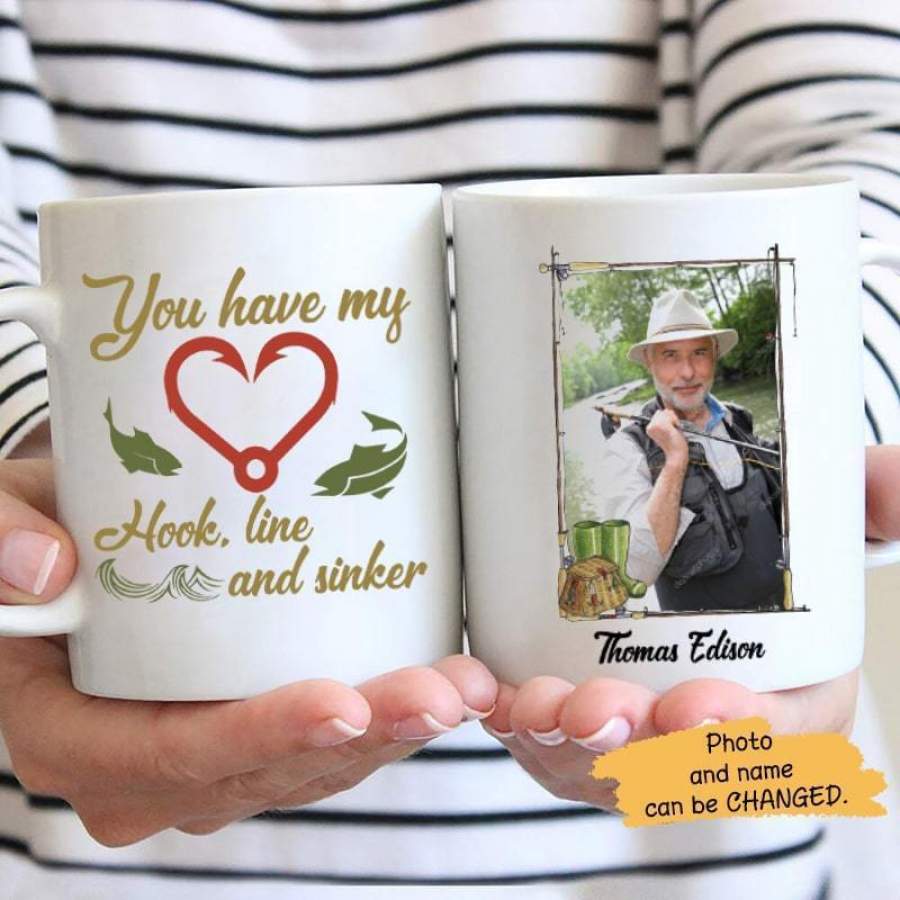 You Have My Heart Fisherman Photo Personalized Mug