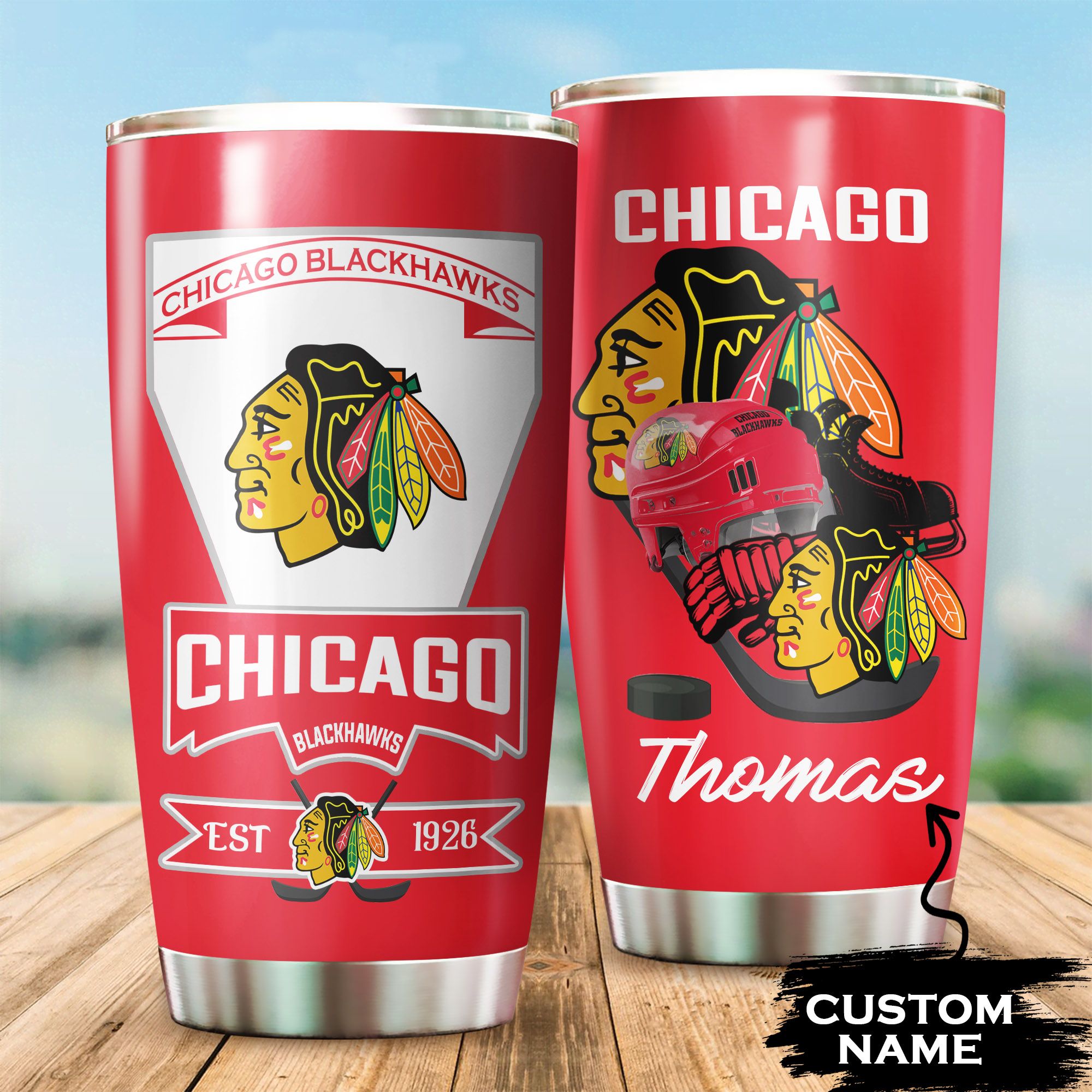 Chicago Blackhawks Custom Tumbler 127 L1MTH0508