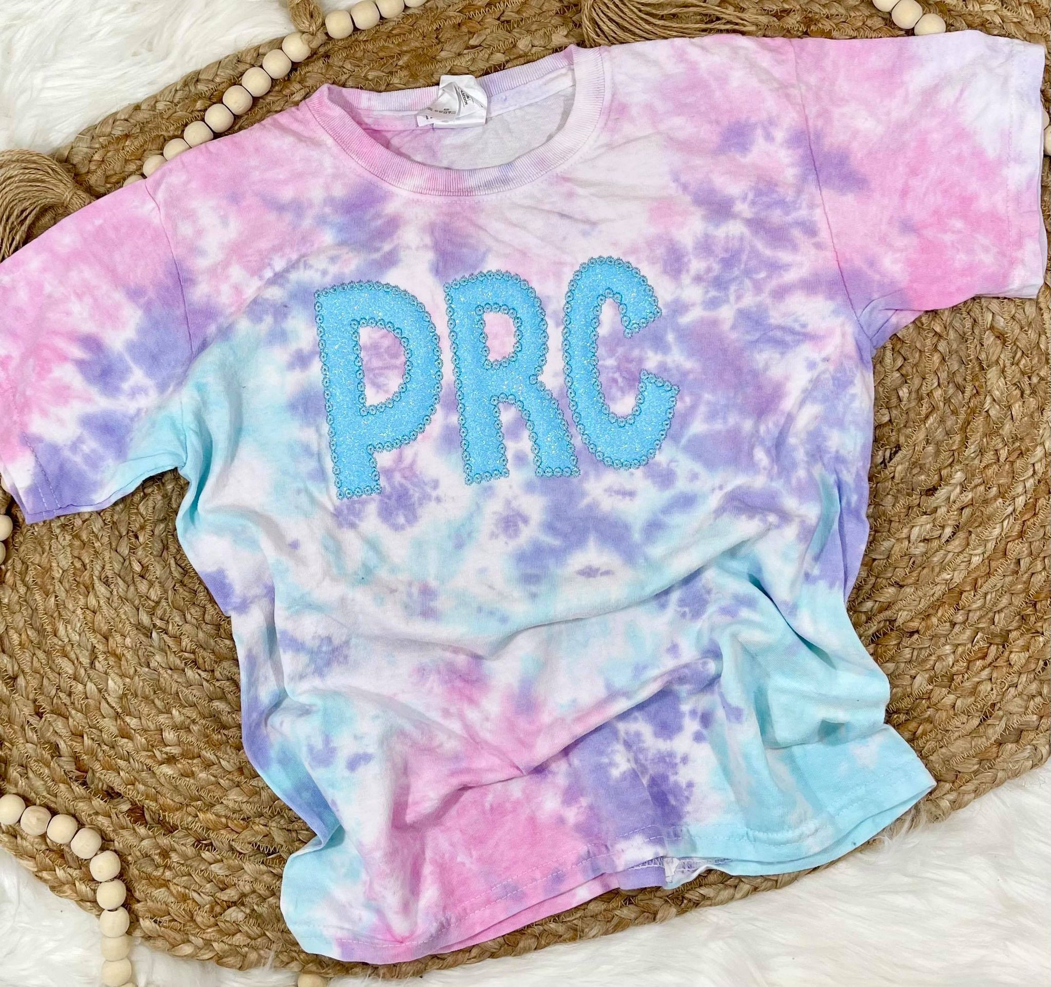 Custom School Cotton Candy Tie Dye Tee