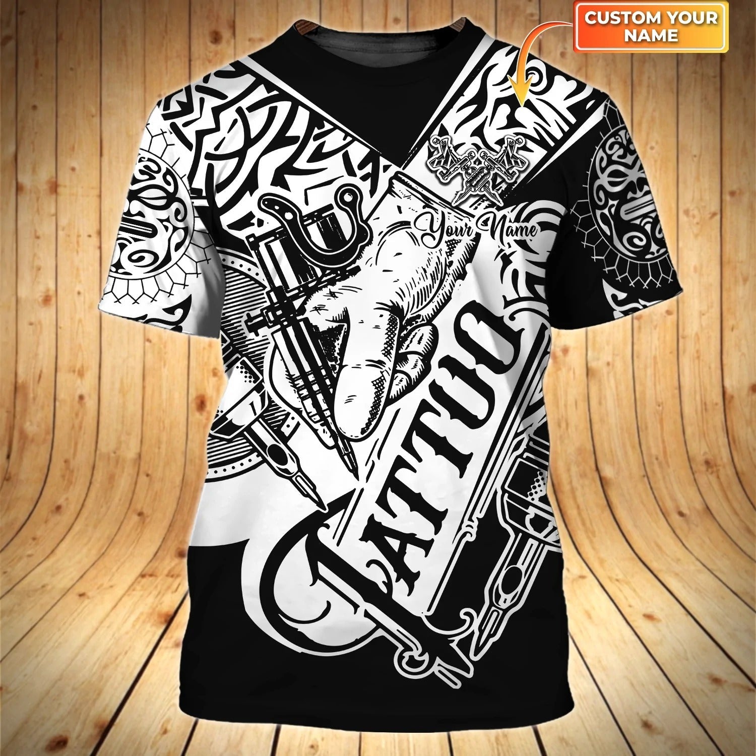 Personalized Tattoo Artist Shirt Sublimation Tattoo On Shirt Men Women Tattoo Shop Uniform