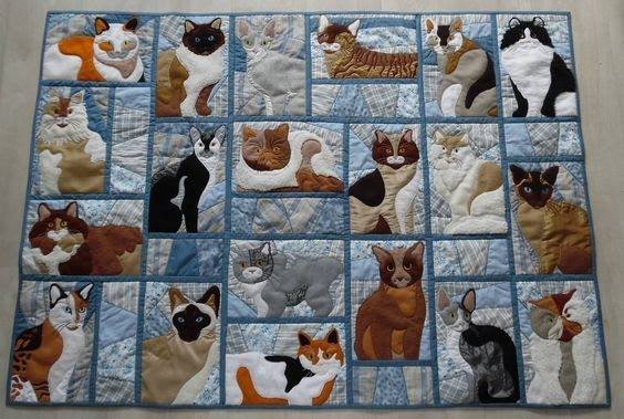 Cats Pattern Fleece Blanket – Quilt Blanket, Christmas Gift, Birthday Gift, New Year Gift, Anniversary Gift