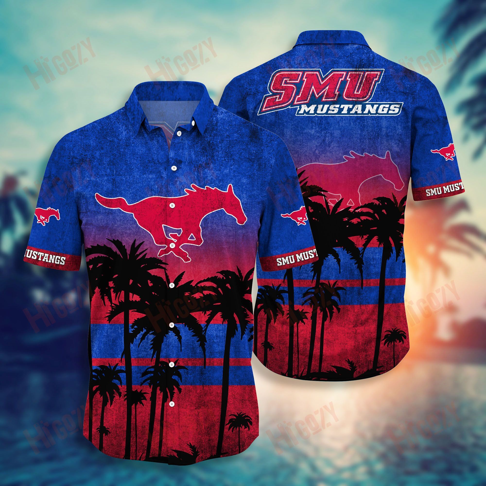 Smu Mustangs Hawaiian Shirt Short Style Hot Trending Summer Ha109939