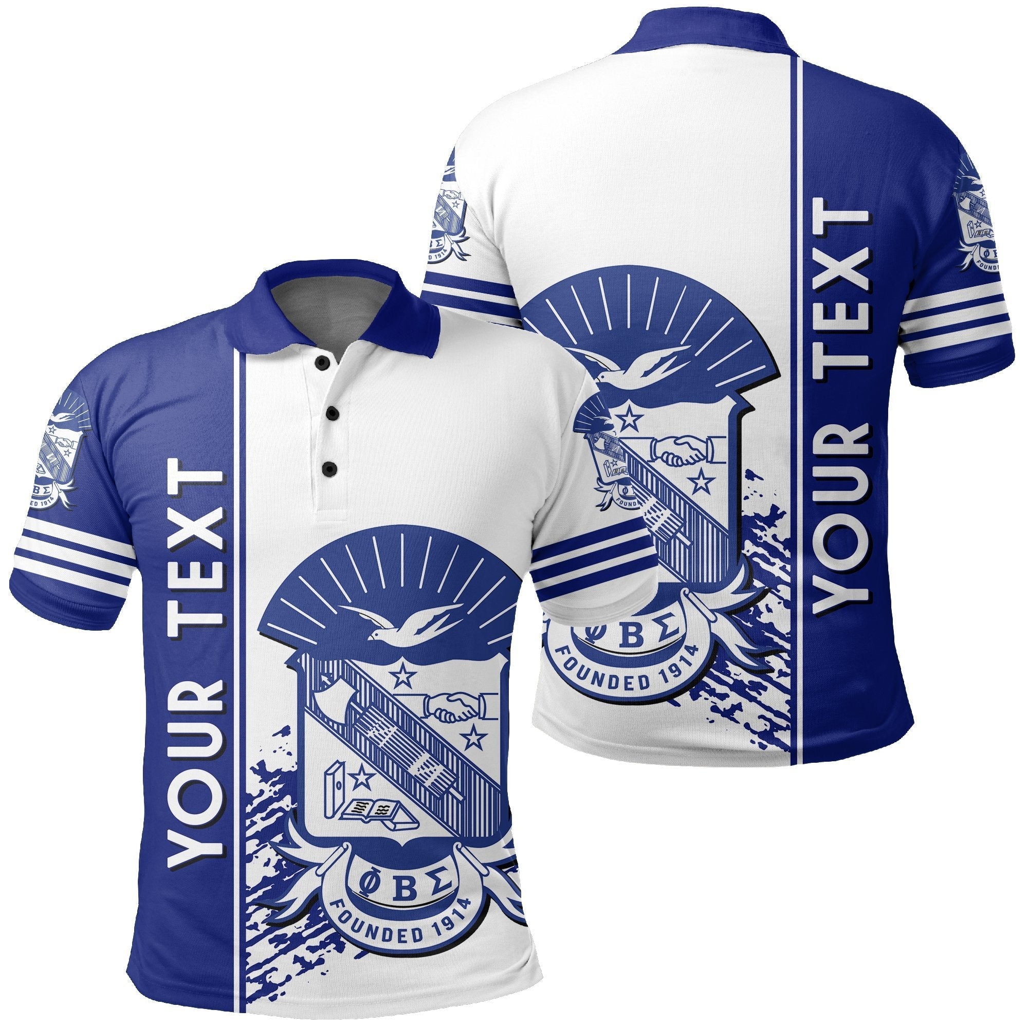 Fraternity Polo – Personalized Phi Beta Sigma Polo Shirt Quarter Style