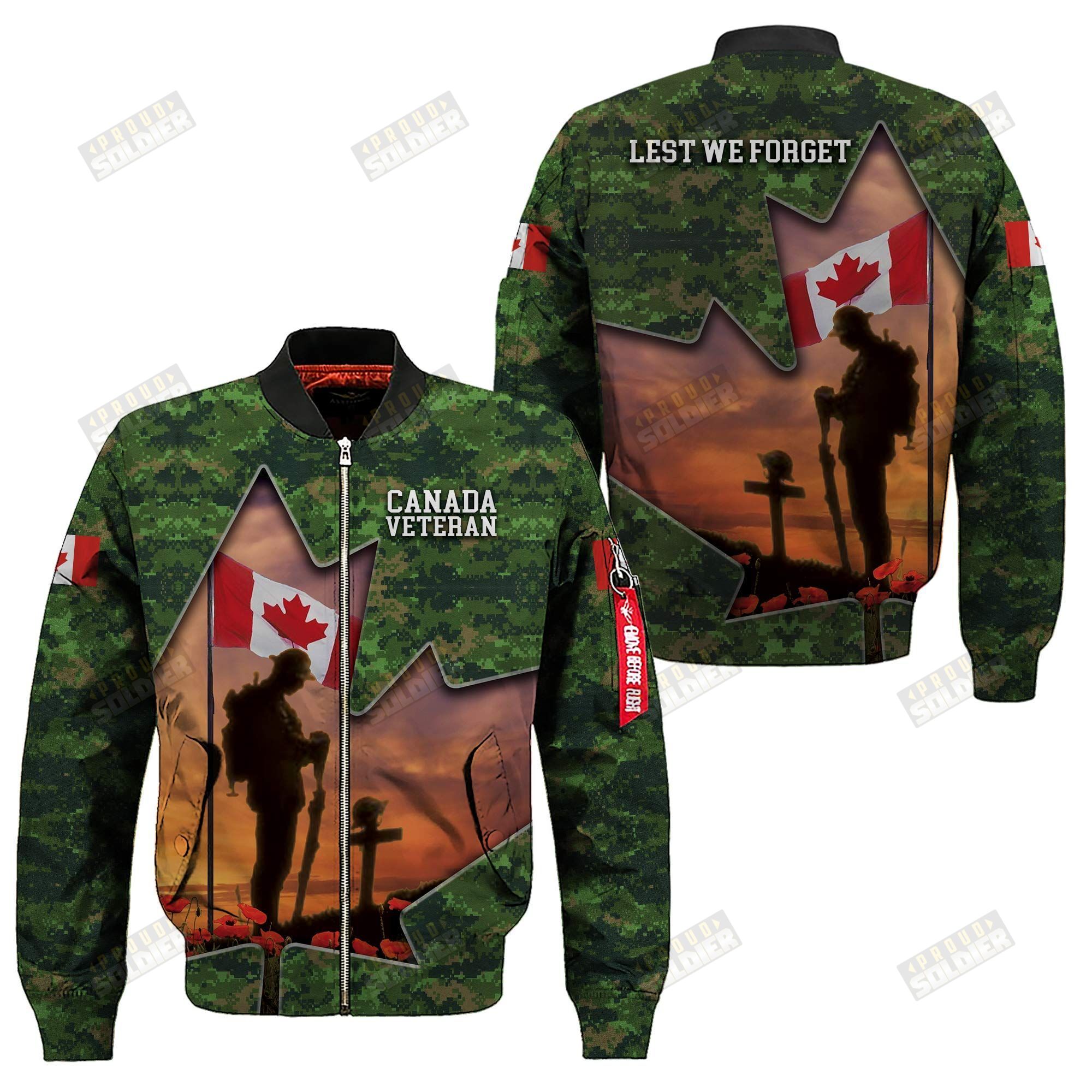 3D Apparel “Canada Veterans – Lest We Forget” X2