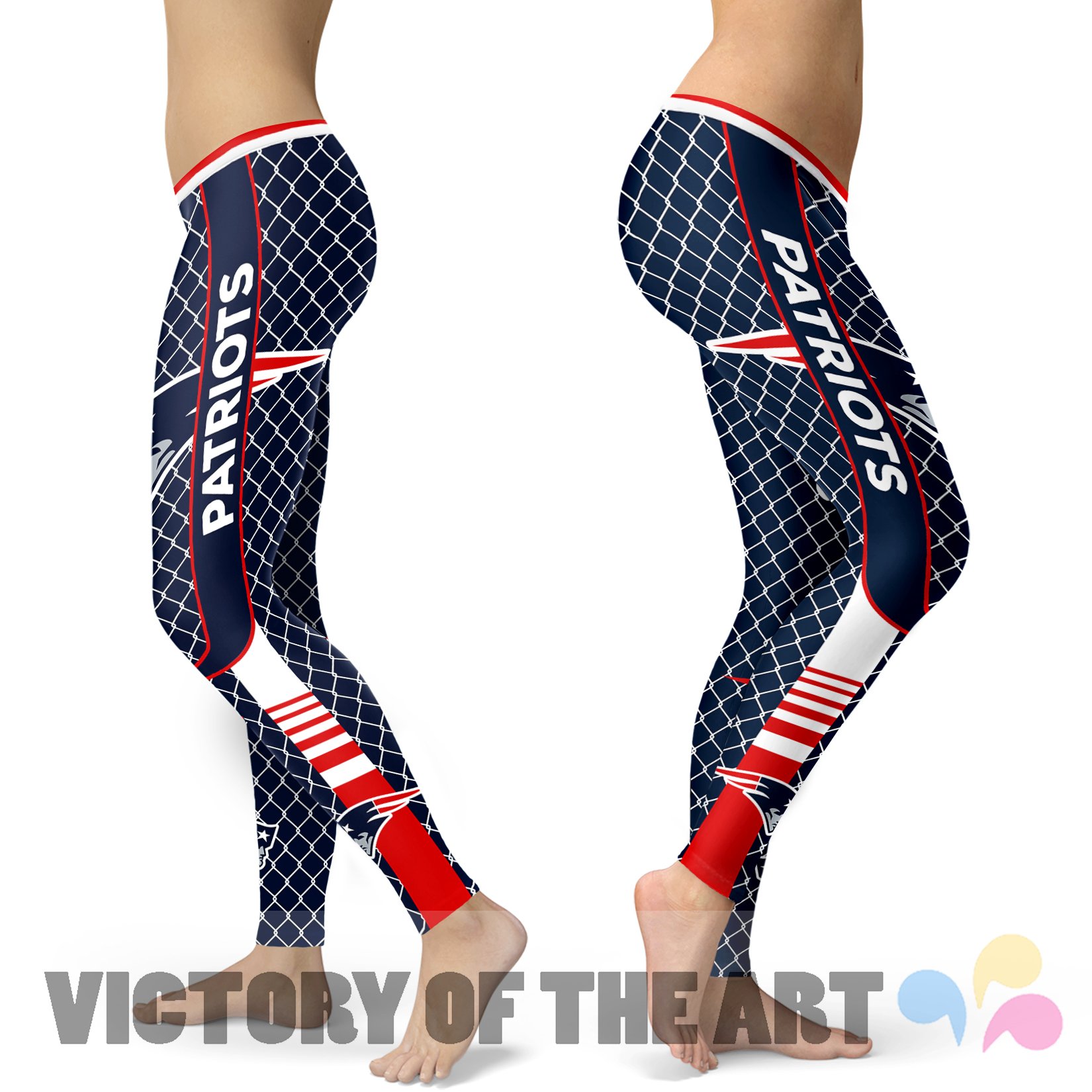 Amazing Line Circle Stylish Fashion New England Patriots Leggings