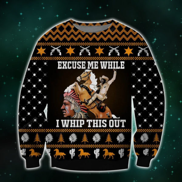 While I Whip This Out Knitting Pattern 3D Print Ugly Christmas Sweater