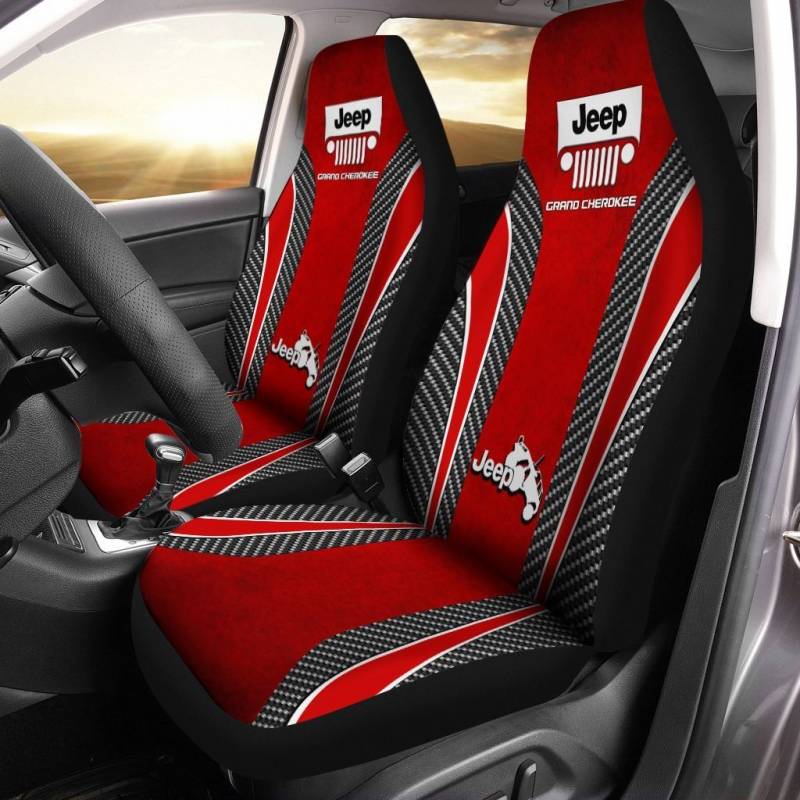 Jeep Grand Cherokee NCT Car Seat Cover (Set of 2) Ver 1 (Red)