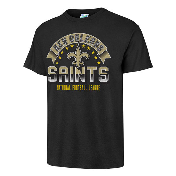 New Orleans Saints 47 Brand Throwback Tubular T-Shirt – Black