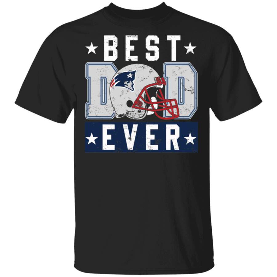 Father’s Day Football Shirt Vintage Best Dad Ever Cool New England Patriots Dad Football Father’s Day Gifts T-Shirt