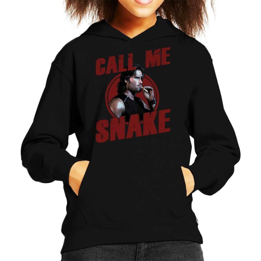 Escape From New York Call Me Snake Eyepatch Kid’s Hooded Sweatshirt