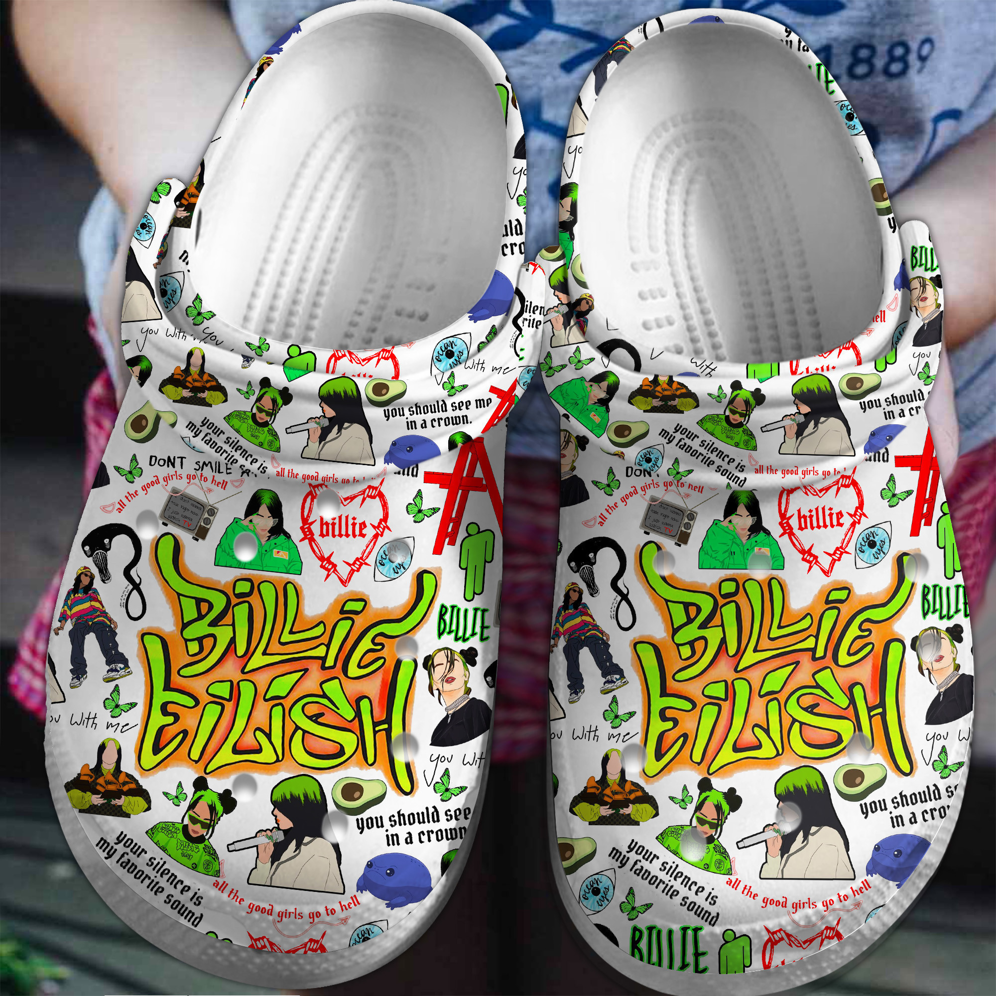 Billie Eilish Crocss Clogs For Men Women And Kid Nok1Yn6A