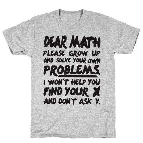 Dear Math T-Shirt ZNF08