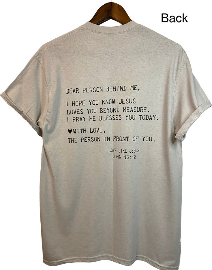 Dear Person Behind Me Unisex T Shirt … fashionstation