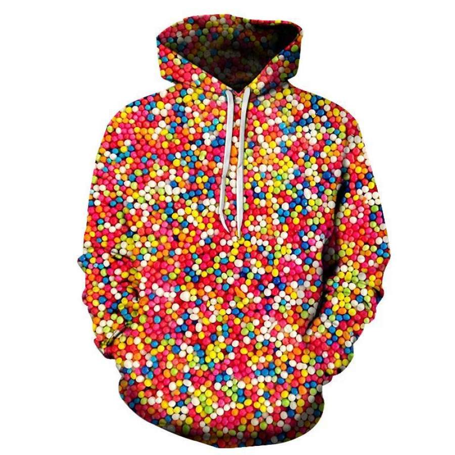 Multicolor Candy 3D Sweatshirt Men/Women All-Over Print 3D Hoodie