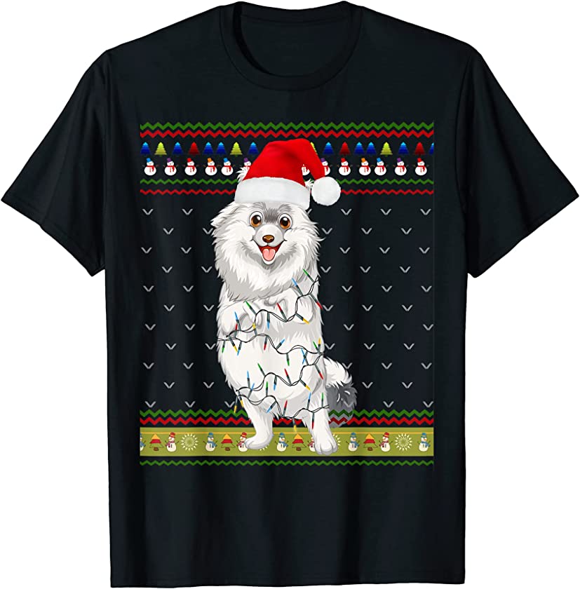 Ugly Sweater Christmas Lights Coton de Tulear Dog Puppy T-Shirt