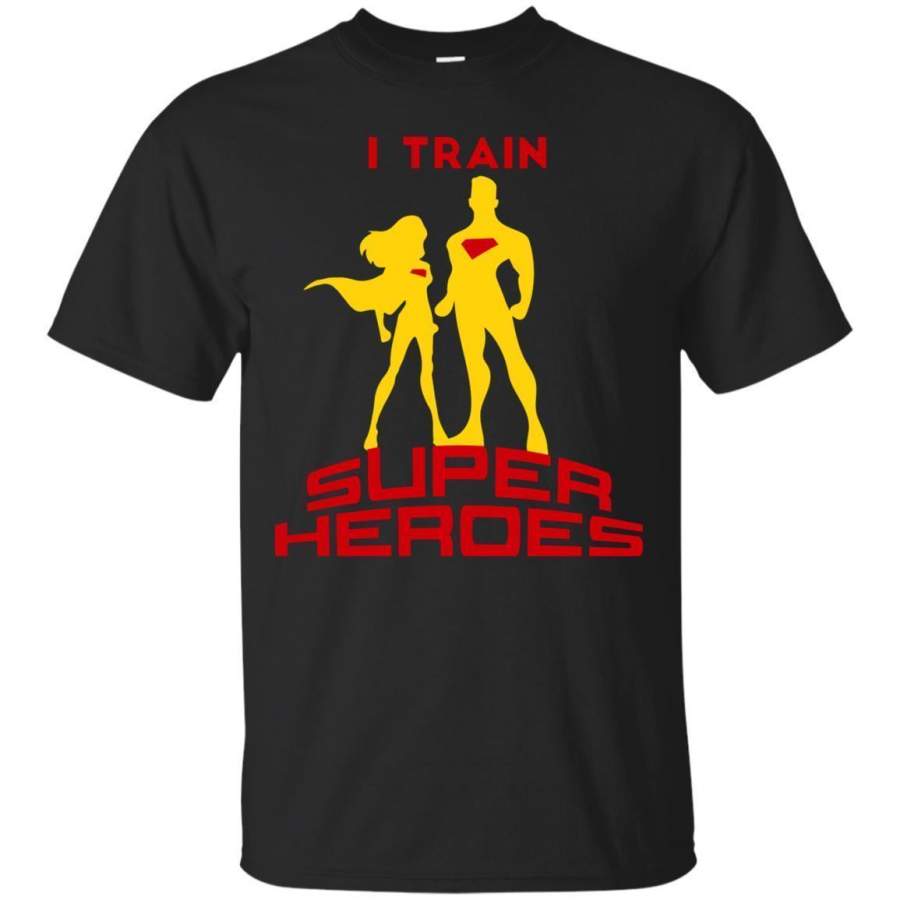 AGR I Train Super Heroes Tshirt For Teachers Fitness Trainers Jaq T-shirt