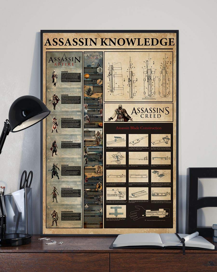 Assassin Knowledge Satin Poster Portrait no Frame