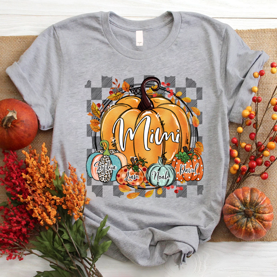 Fall Pumpkins Mimi And Kids Ltp01 T-Shirt