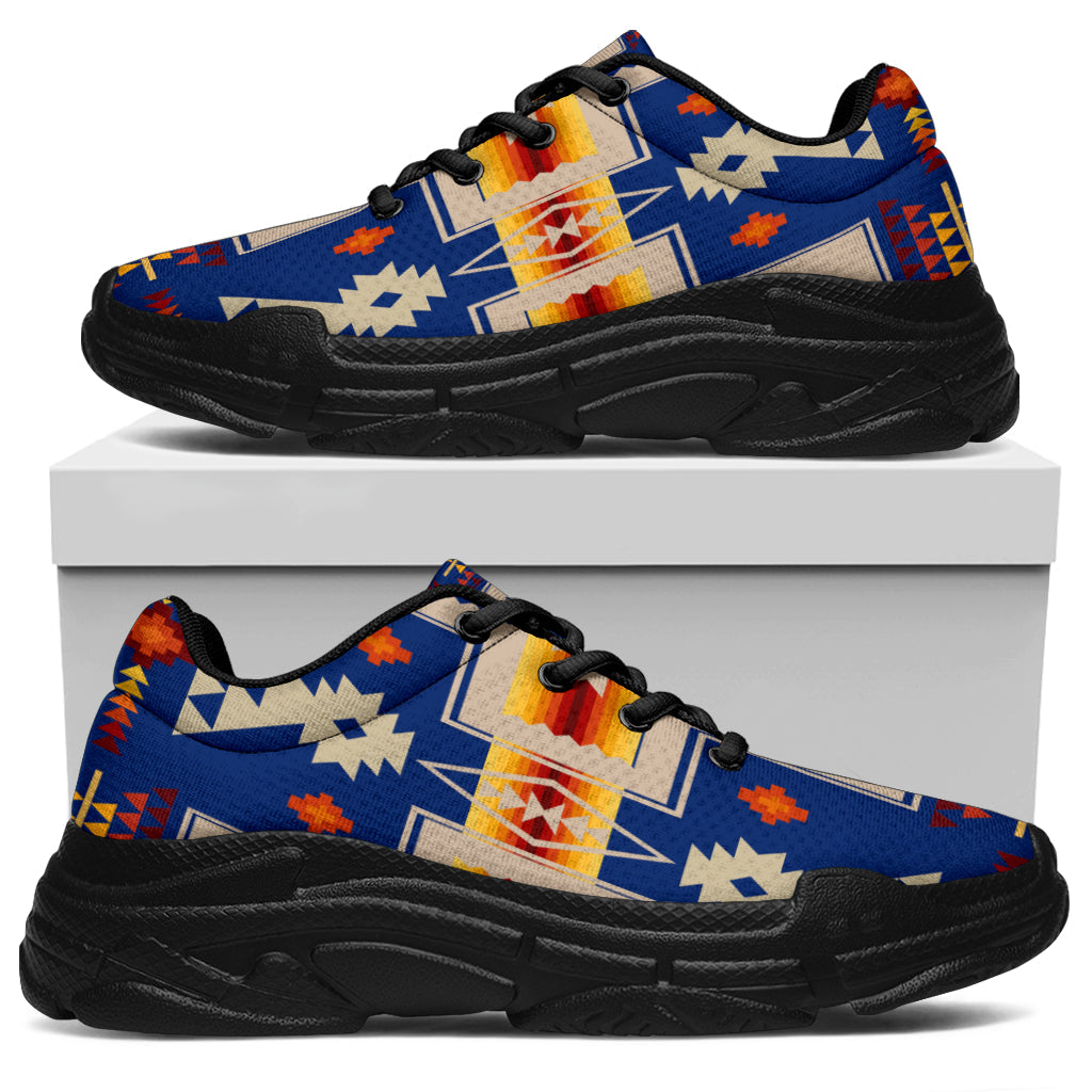 Native American Navy Tribe Chunky Sneakers Lt10 Intercept Inter National Native American Navy Tribe Chunky Sneakers Lt10 Intercept Inter National