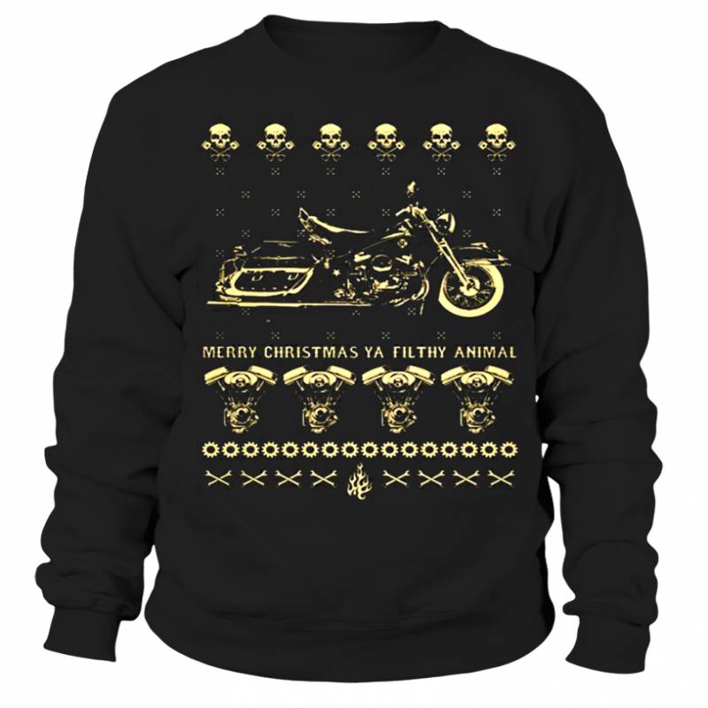 Biker Ugly Christmas T shirts C-U02I