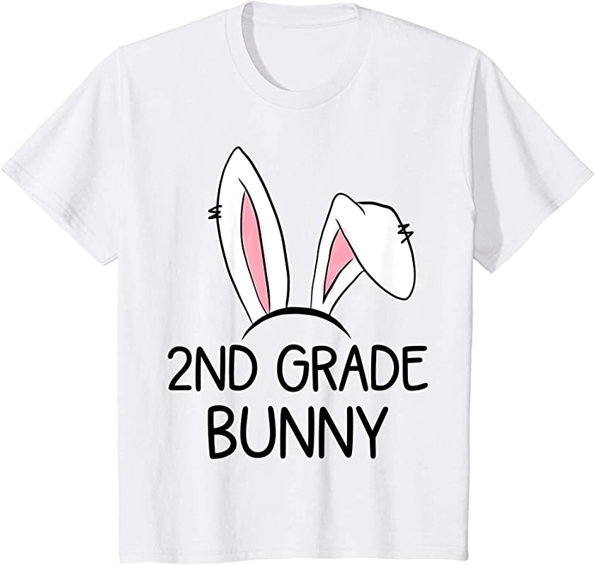 Kids 2nd Grade Bunny Funny Easter Bunny Graphic for Second Grader T-Shirt