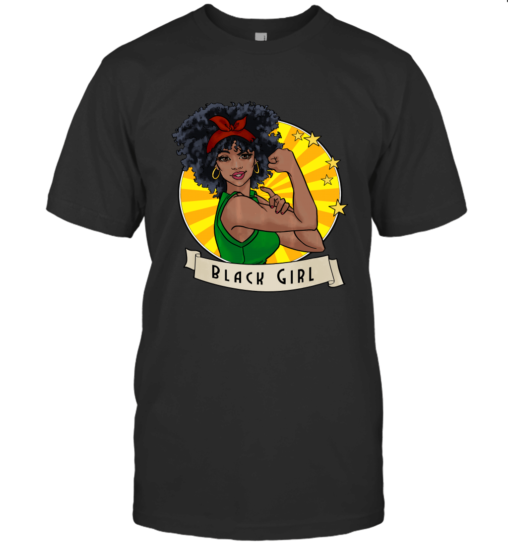 Black Girl T shirt Natural Hair Melanin Queen Magic T-Shirt