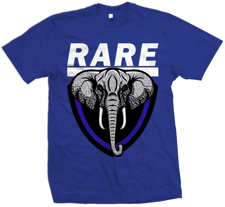 Rare Elephant – Royal Blue T-Shirt – Size S To 5Xl