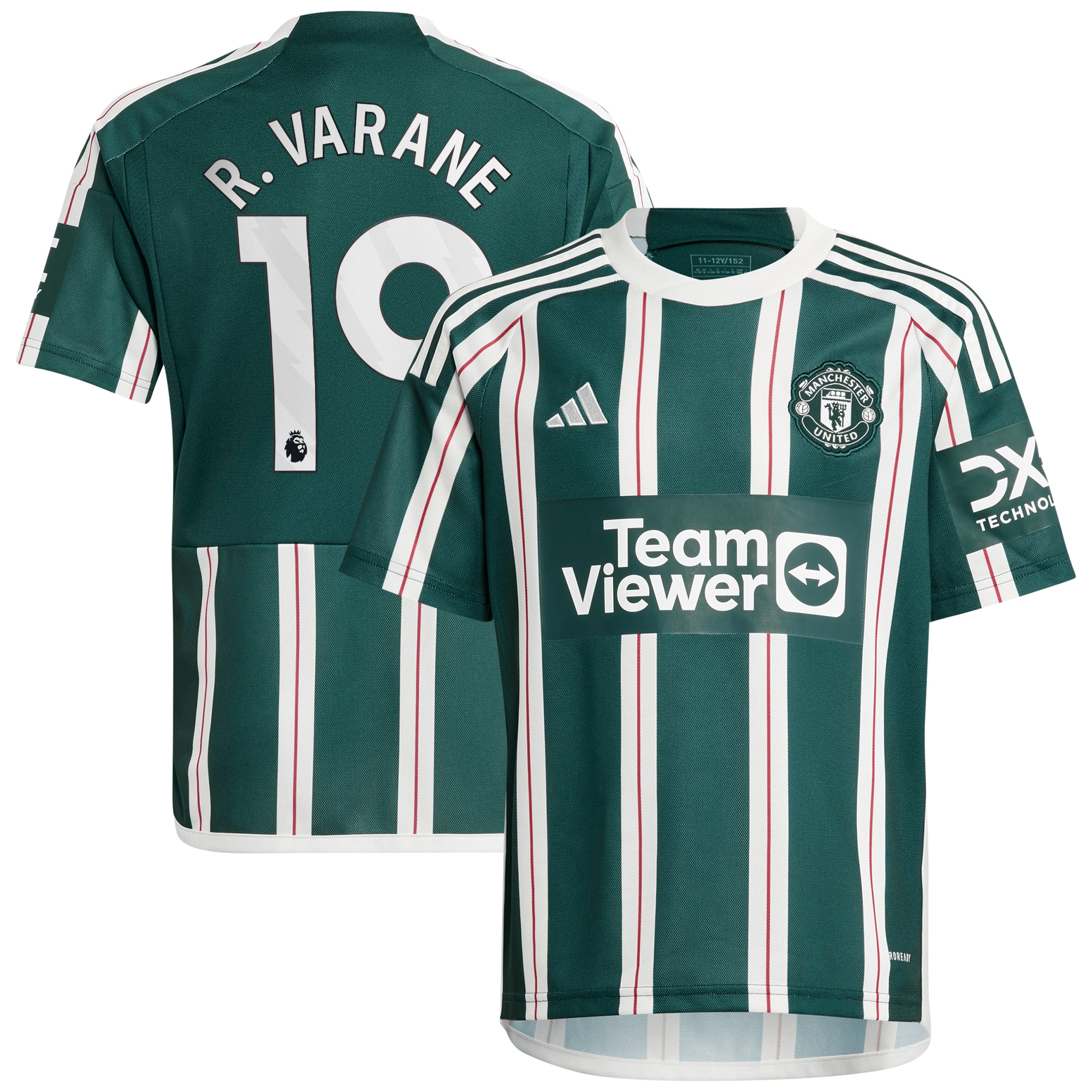 Raphael Varane Manchester United Youth 2023/24 Away Replica Player Jersey – Green