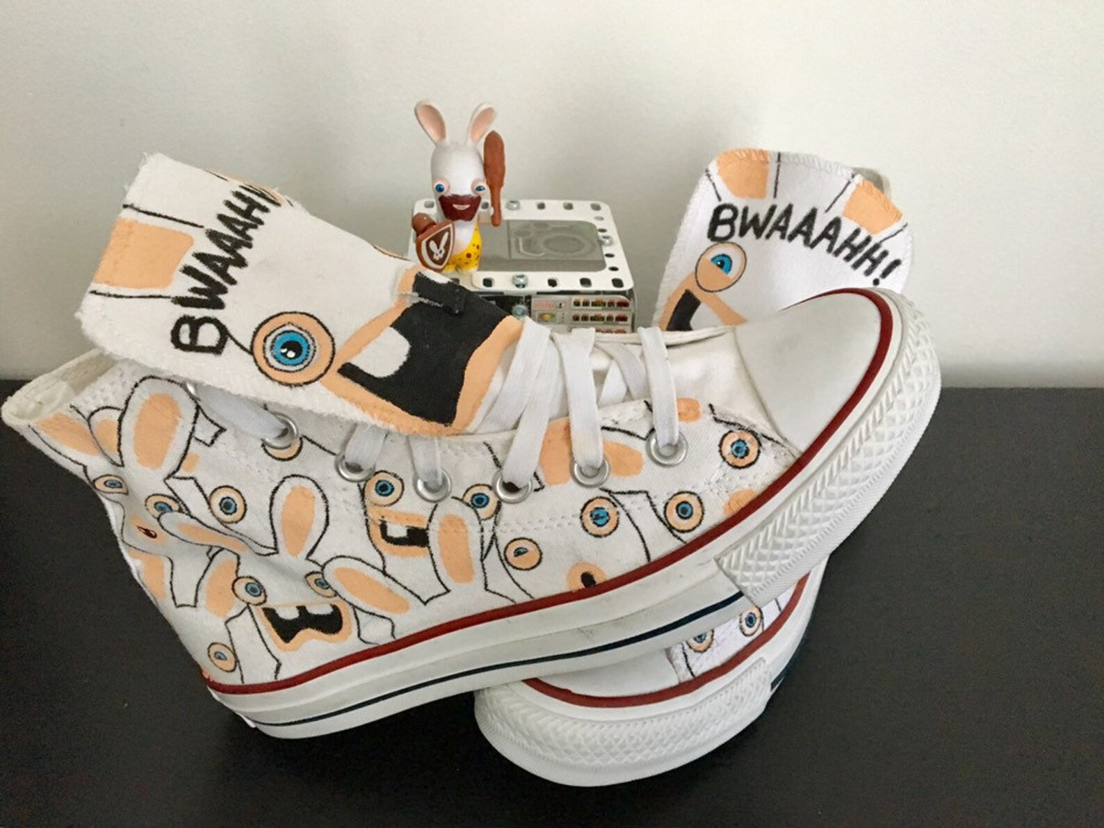 Customized Rabbits Morons High Top Shoes