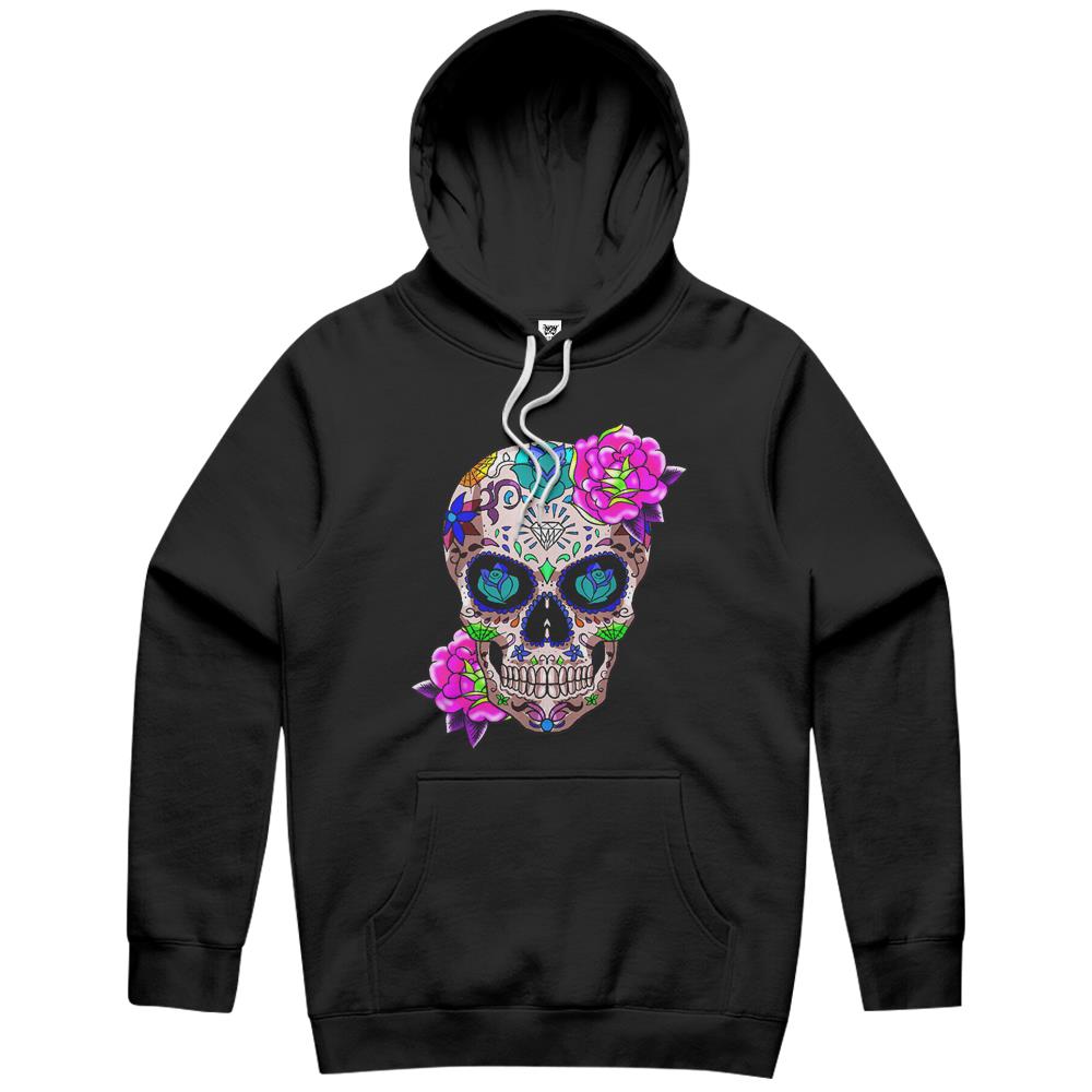 Halloween Hoodie, Halloween Shirts For Women Men, Halloween Hoodie, Sugar Skull Day Of The Dead Cool Bone Head Skulls Gift Idea Hoodie