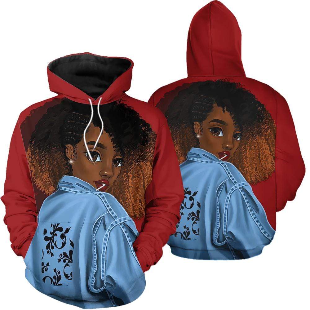 Black Girl Love Candy Hoodie Personalized Custom Name #V