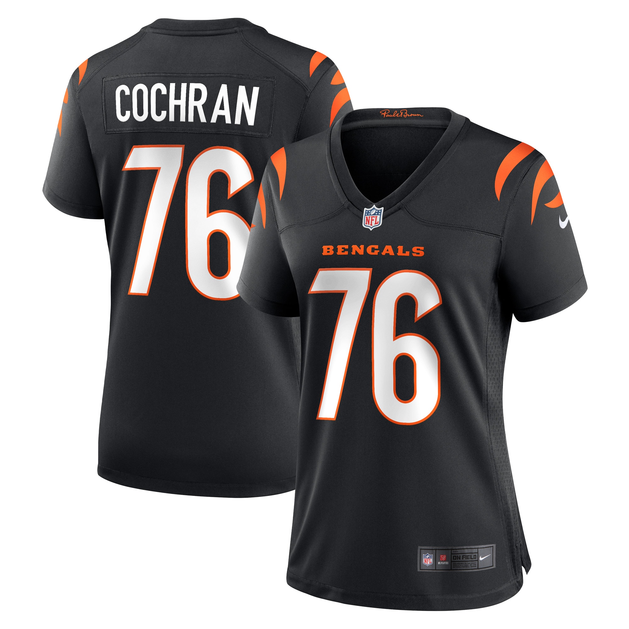 Women’s Cincinnati Bengals Devin Cochran Black Game Player Jersey