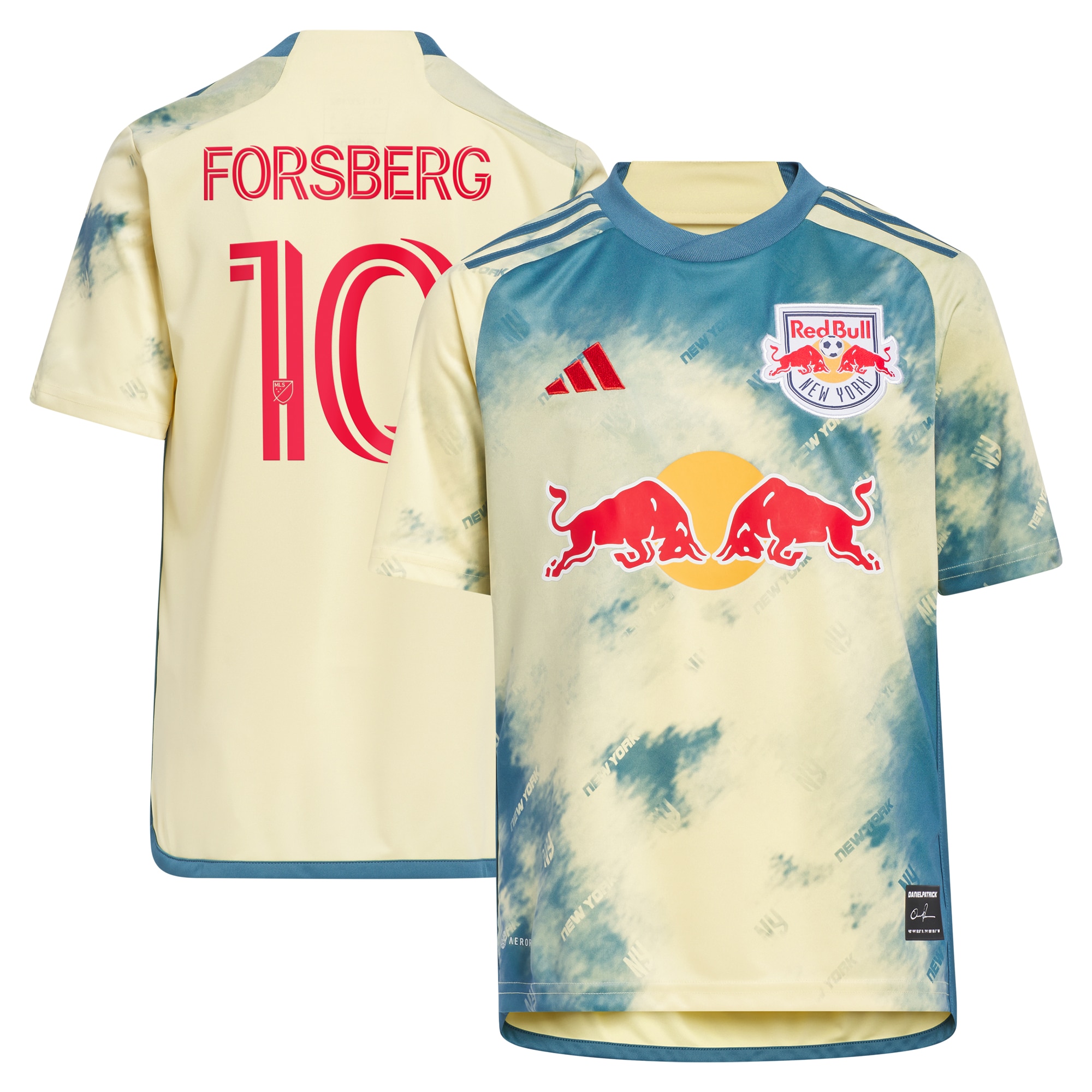 Emil Forsberg New York Red Bulls Youth 2024 Daniel Patrick Kit Replica Player Jersey  Yellow