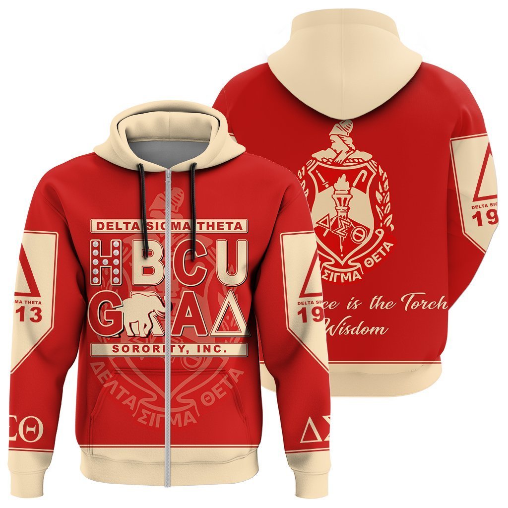 Greek Life Hoodie – Delta Sigma Theta Zip Hoodie Hbcu Style