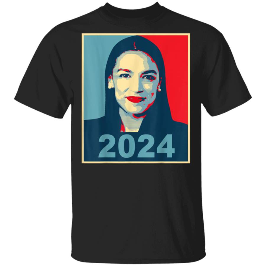 AOC for President 2024 Alexandria OcasioCortez tshirt HOPE